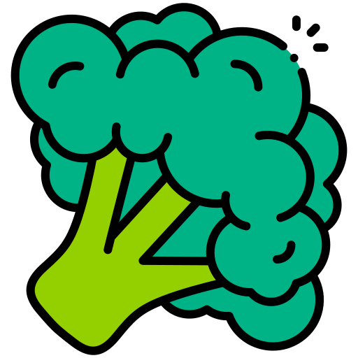 steamed broccoli florets